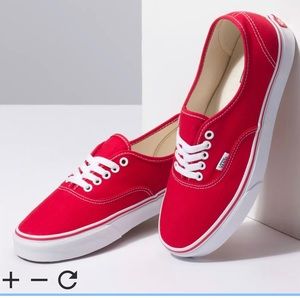 Brand NEW - Vans Authentic Shoes - Red - W12/M10.5